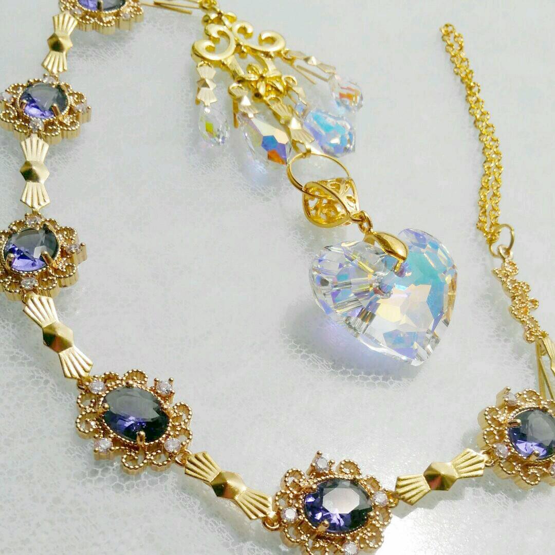 サンキャッチャー♡ハンドメイド「Swarovski✧︎トゥルーリーインラブ♥」