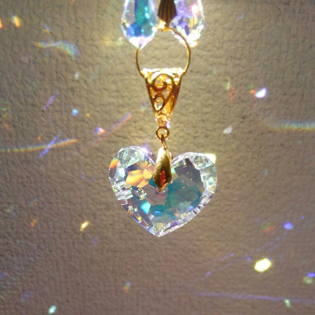 サンキャッチャー♡ハンドメイド「Swarovski✧︎トゥルーリーインラブ♥」