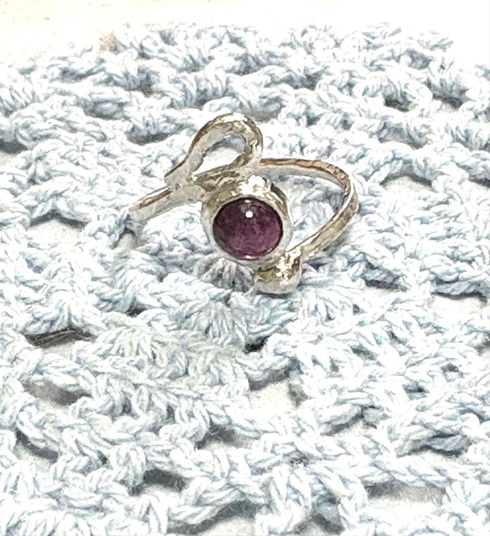 ロードライトガーネット、シルバーリング ハンドメイド