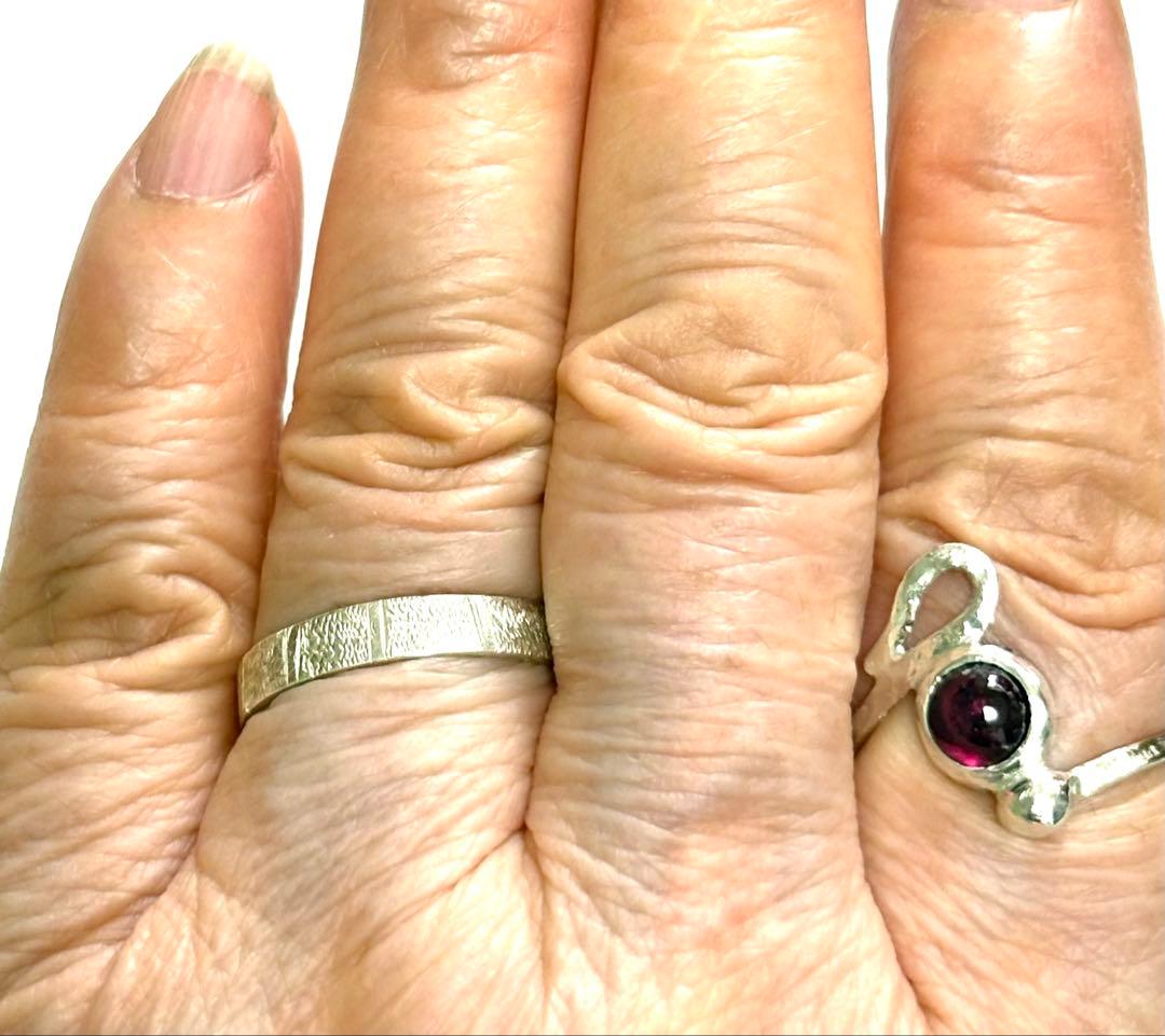 ロードライトガーネット、シルバーリング ハンドメイド