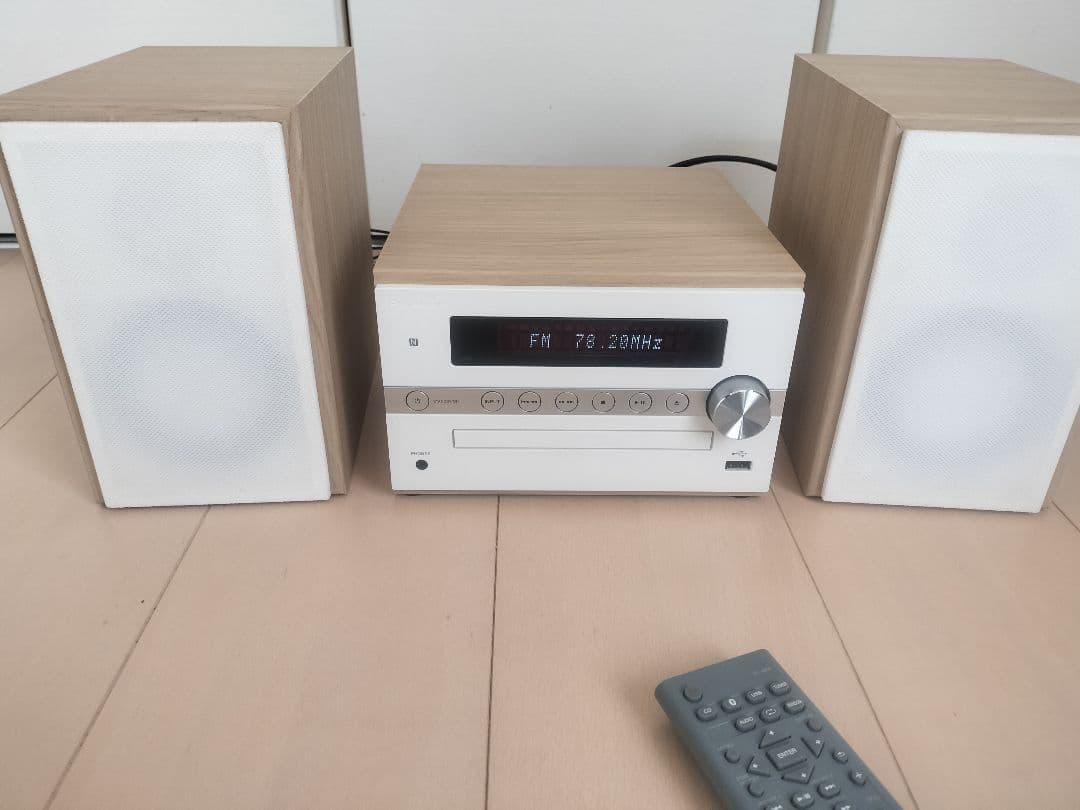 Pioneer X-CM56　パイオニア　ミニコンポ ホワイト ナチュラルウッド