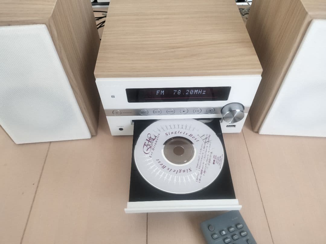 Pioneer X-CM56　パイオニア　ミニコンポ ホワイト ナチュラルウッド