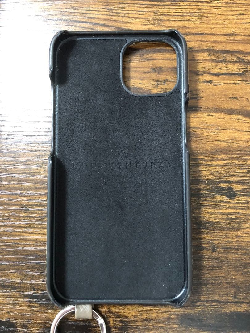 ボナベンチュラ iPhone13 バックカバーケース ストラップ付き