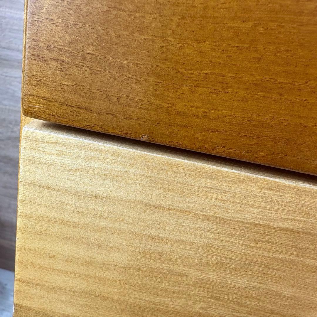 訳あり品【146】ナチュラルウッド桐材無垢木製カラー多引き出し7段チェストタンス