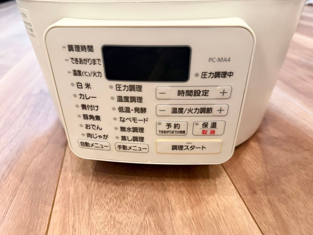 アイリスオーヤマ 電気圧力鍋 PC-MA4-W