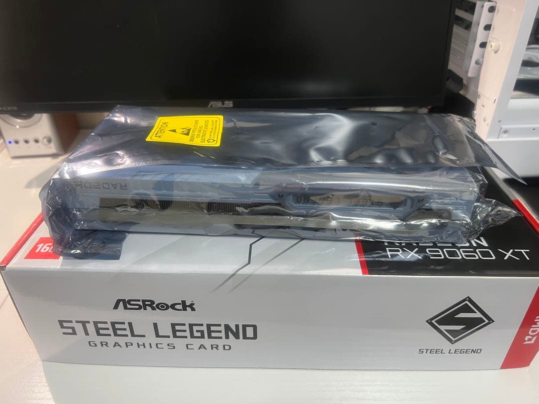 グラフィックボード・グラボ・ビデオカード Asrock Radeon RX9060XT Steel Legend 16gb