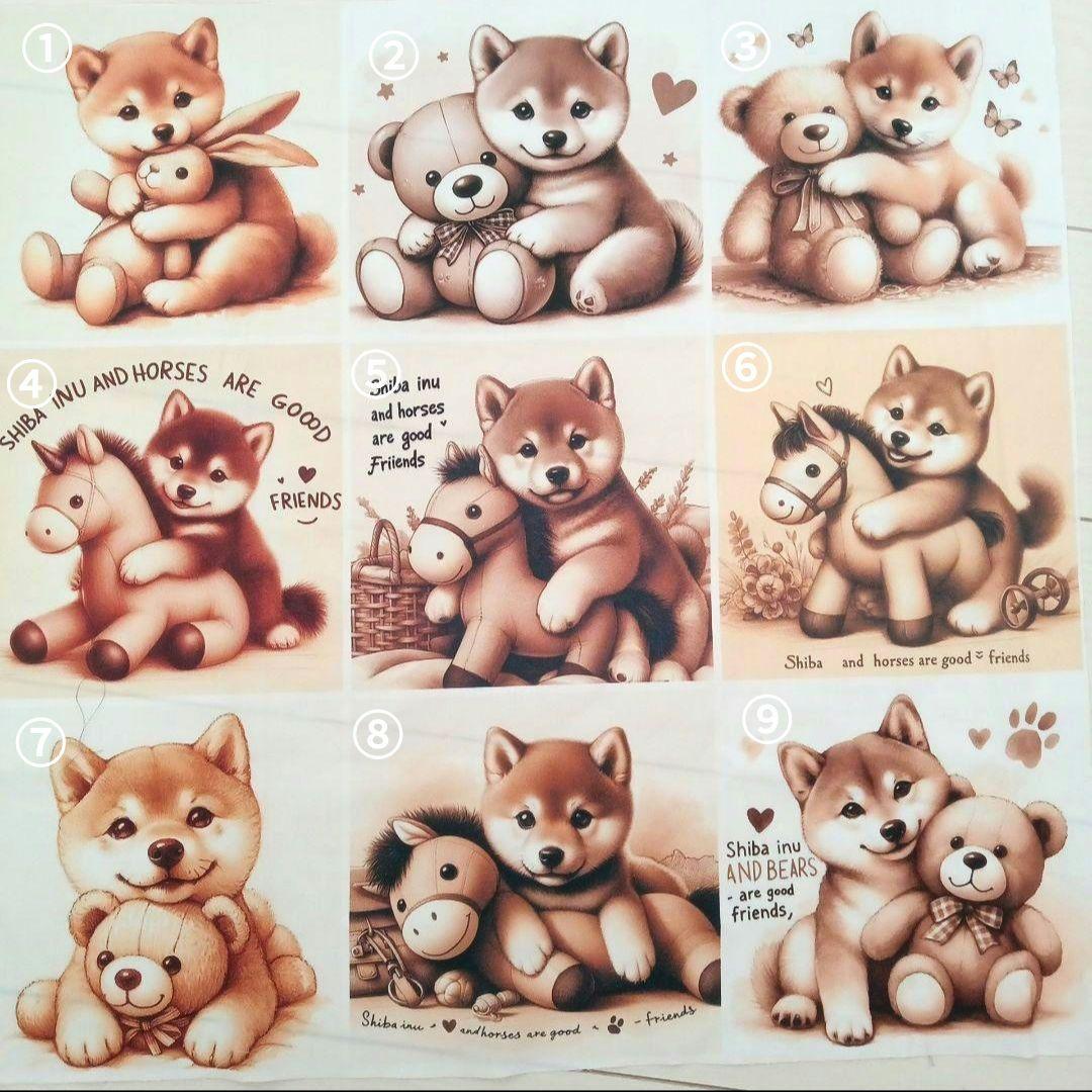 ハンドメイド　オーダー受付ページ　♡ぬいぐるみ　柴犬　パネル♡