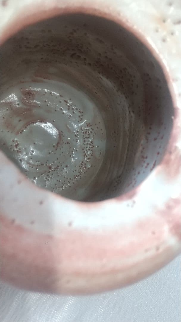 志野水指 玉置保夫作 共箱 茶道具 古美術7231-7335