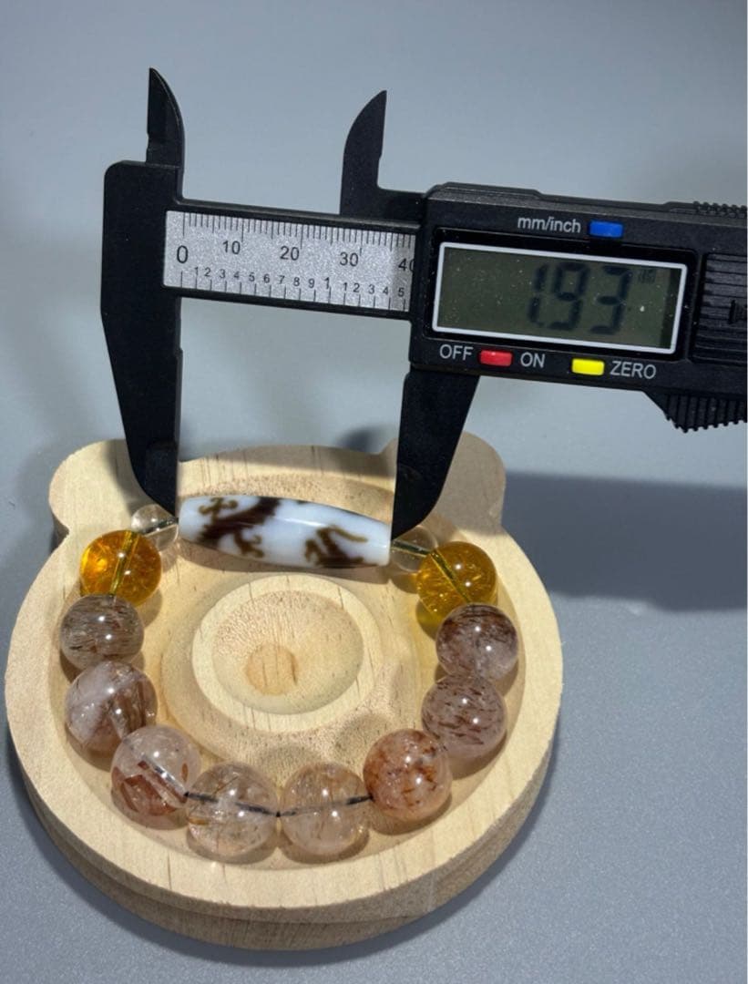 至純 騎龍観音白天珠　天然石水晶ビーズブレスレット