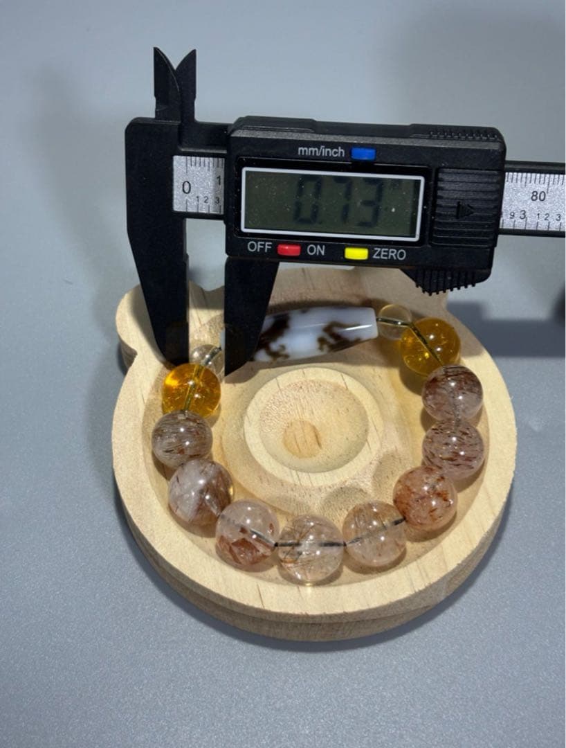 至純 騎龍観音白天珠　天然石水晶ビーズブレスレット