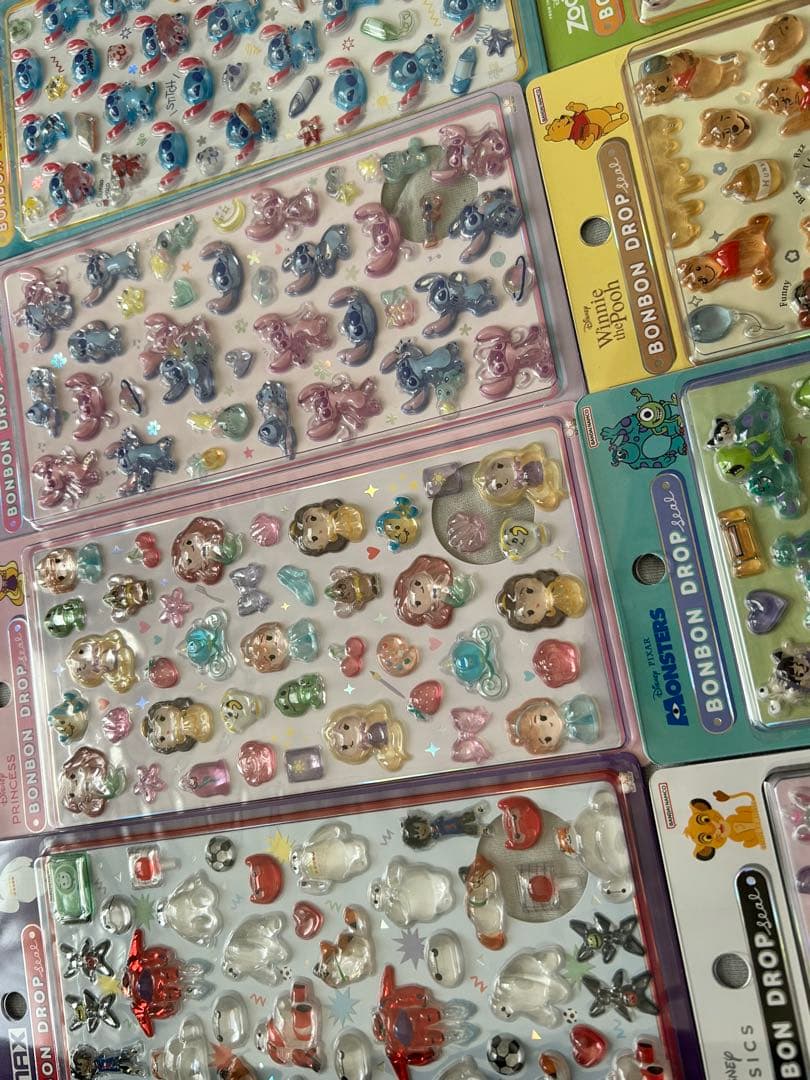 【国内正規品】ディズニー ボンボンドロップシール 8枚セット