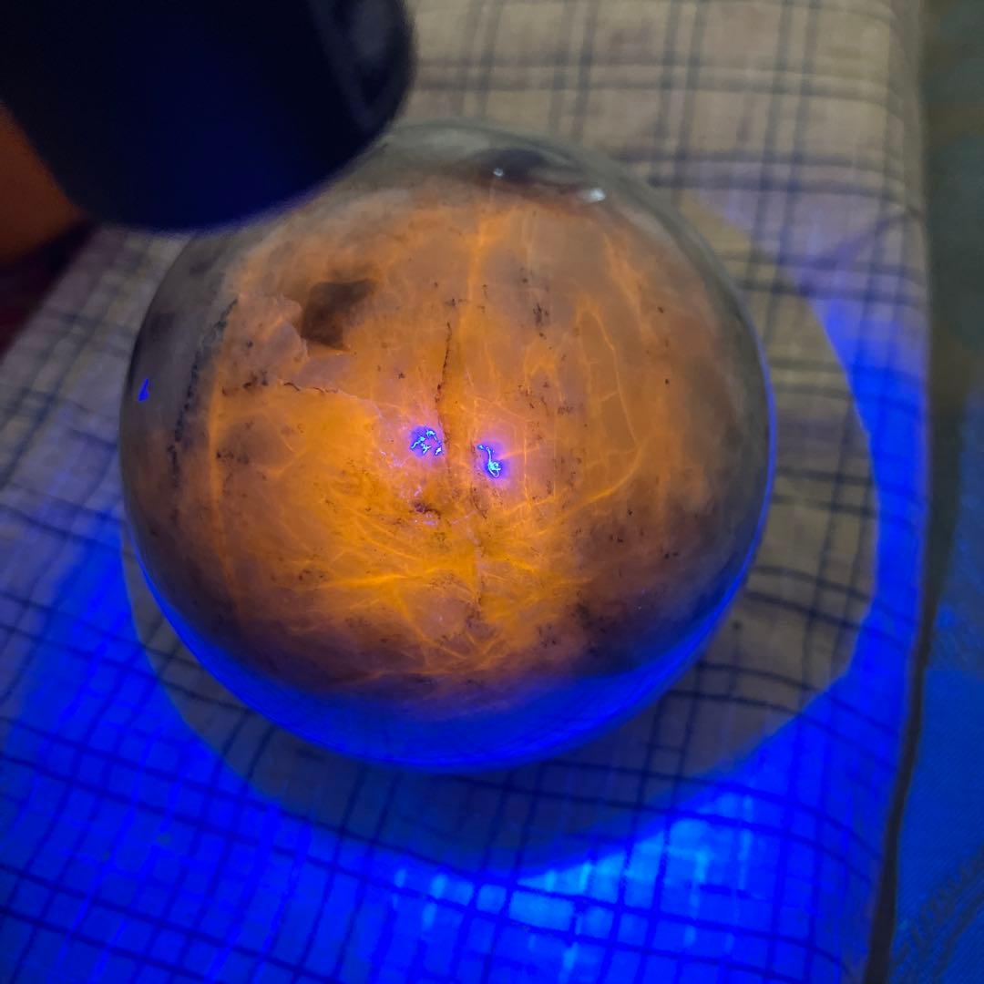 Greenさま専用Cアフガナイト　スフィア　天然石置物　B104