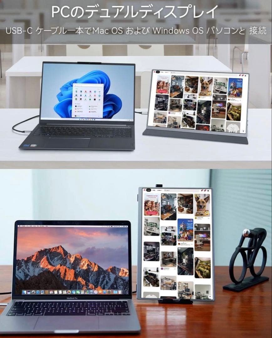 値下げ❣️16インチ ディスプレイ 4k モバイルモニター