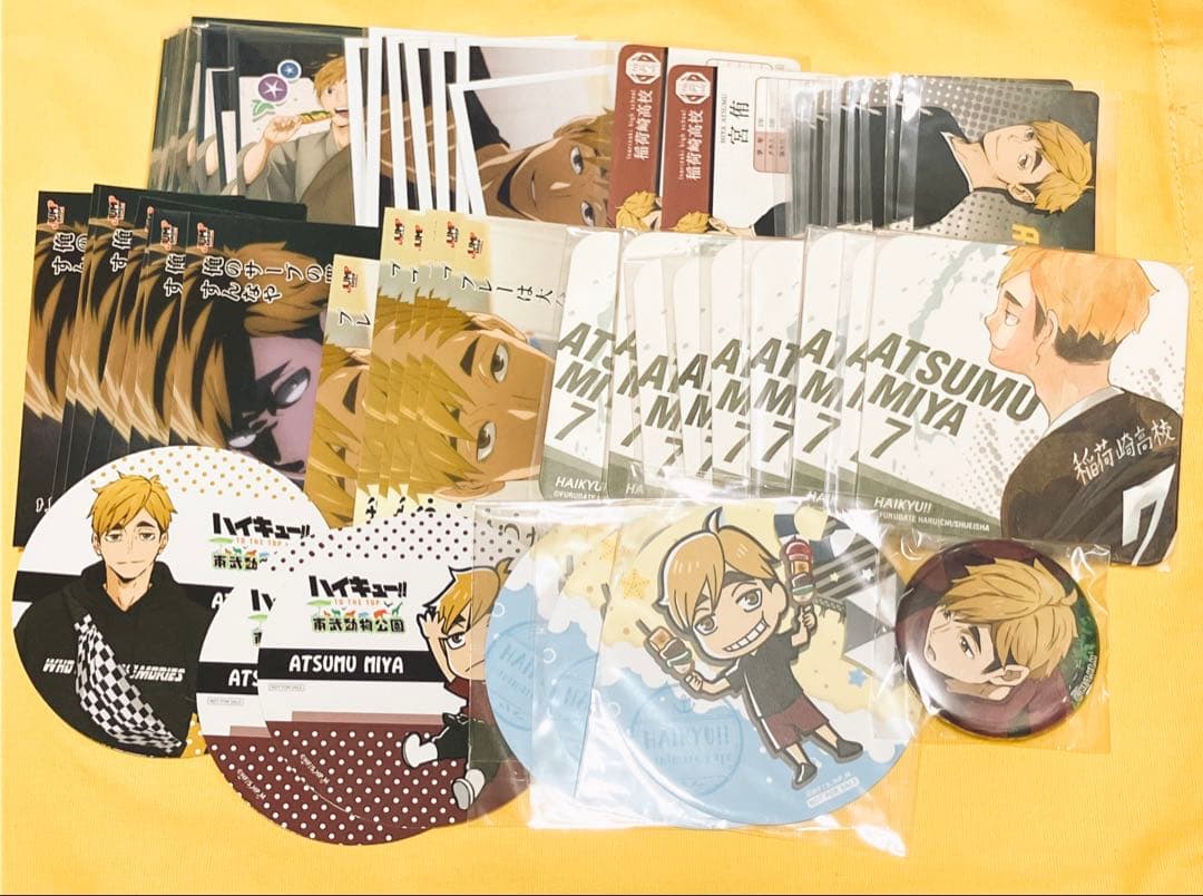 ハイキュー 宮侑 ステッカー シール ポストカード コースター 色紙 まとめ売り