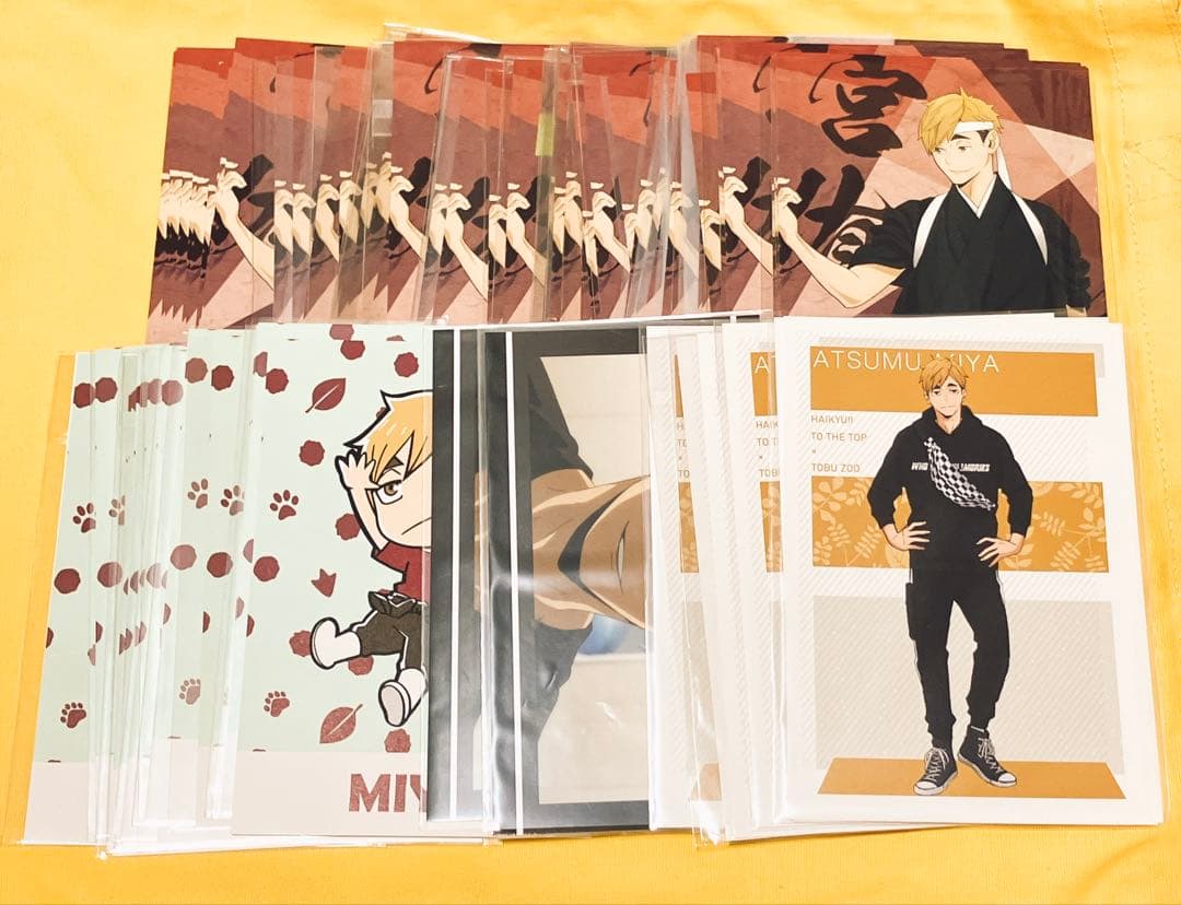ハイキュー 宮侑 ステッカー シール ポストカード コースター 色紙 まとめ売り