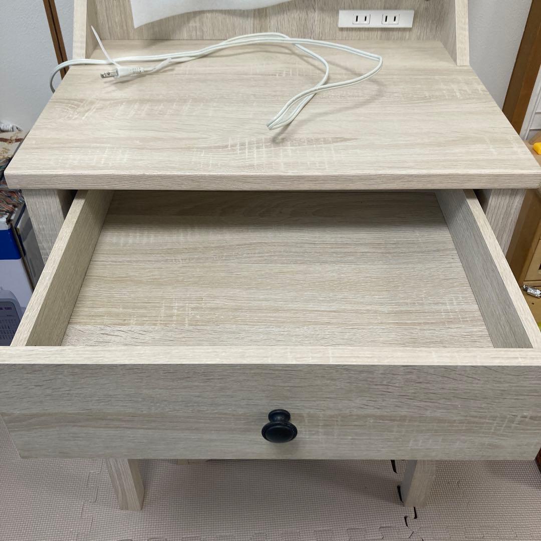 ドレッサー 鏡台 化粧台 木製 白