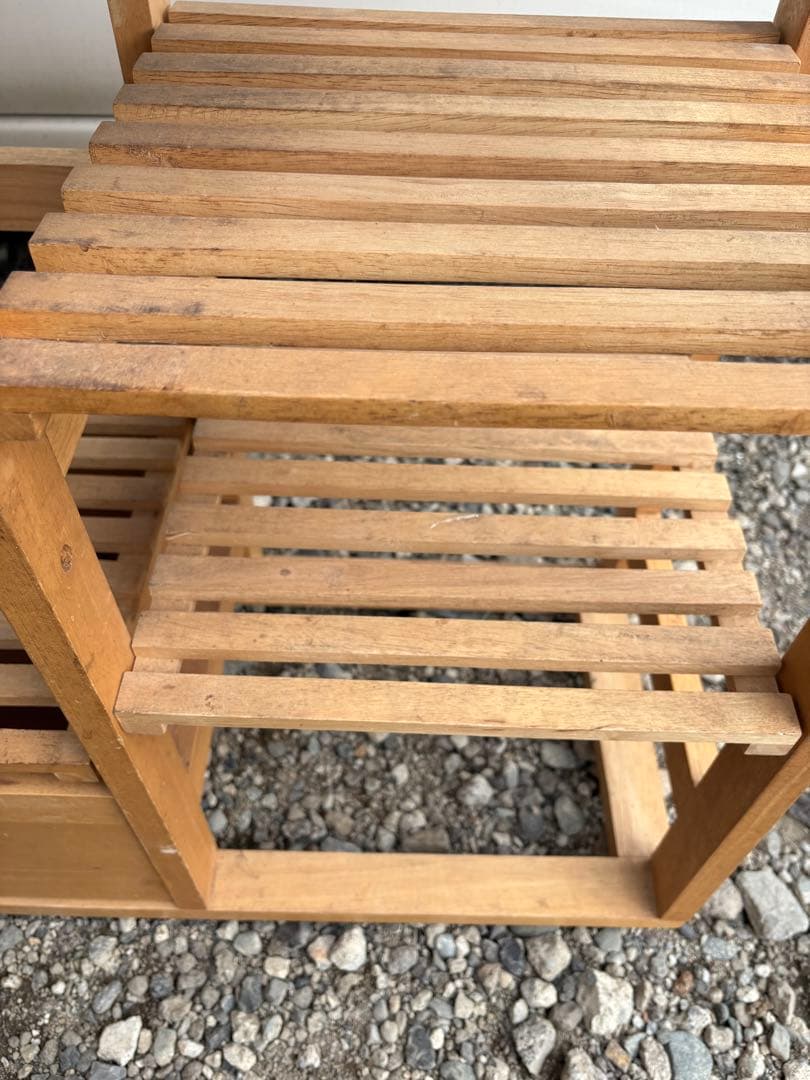 K*3様 木製キッチンワゴン タイル天板付き