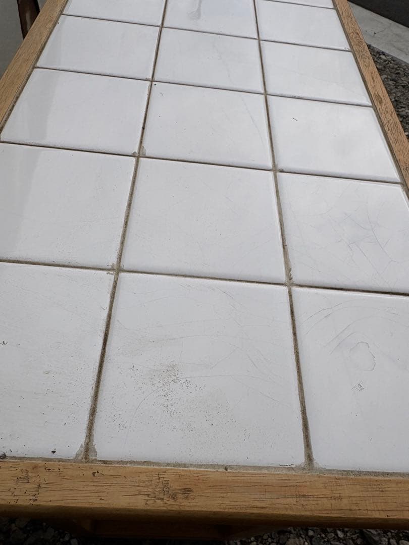 K*3様 木製キッチンワゴン タイル天板付き