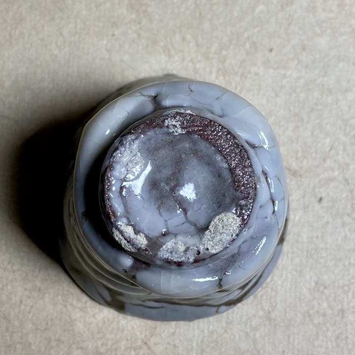 白蛇蝎唐津ぐい呑　唐津焼　ぐい呑　焼き物　陶器　酒器　陶芸