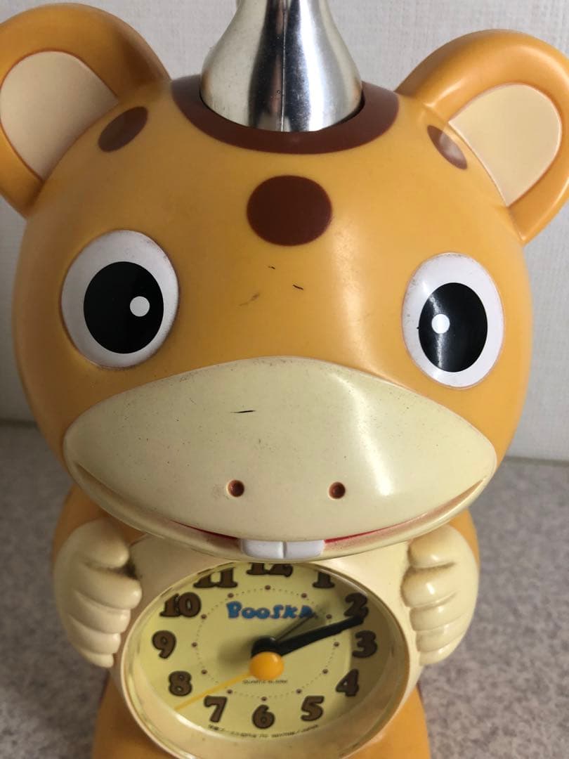 【稼働品】朝日新聞オリジナル　快獣ブースカ　目覚まし時計