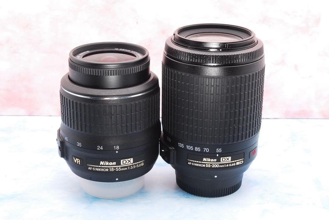 Nikon ニコン D3000☆手ぶれ補正Wレンズ☆一眼レフカメラ☆実用品