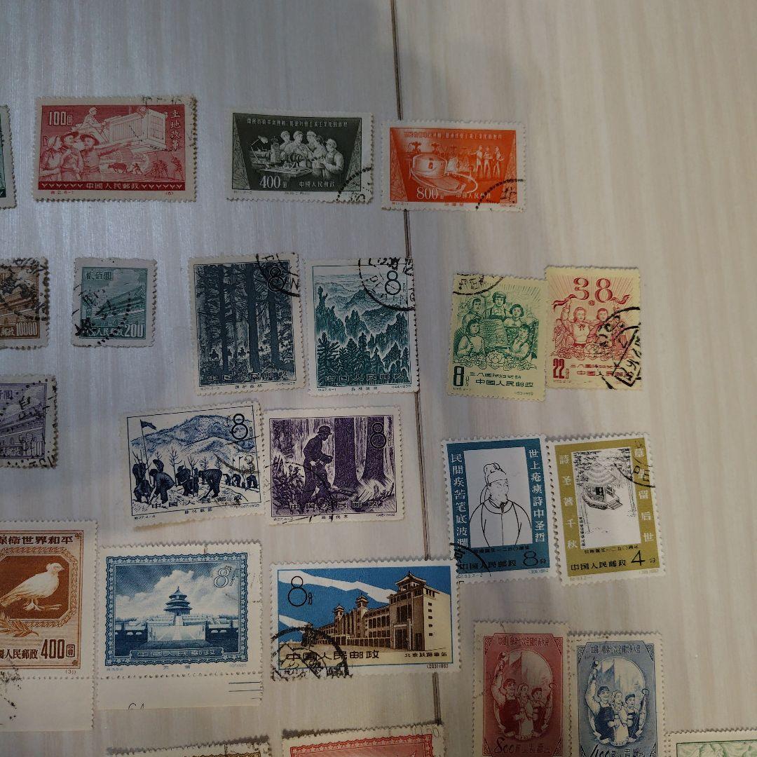 中国　使用済切手　大量まとめ売り 　約140枚　レア