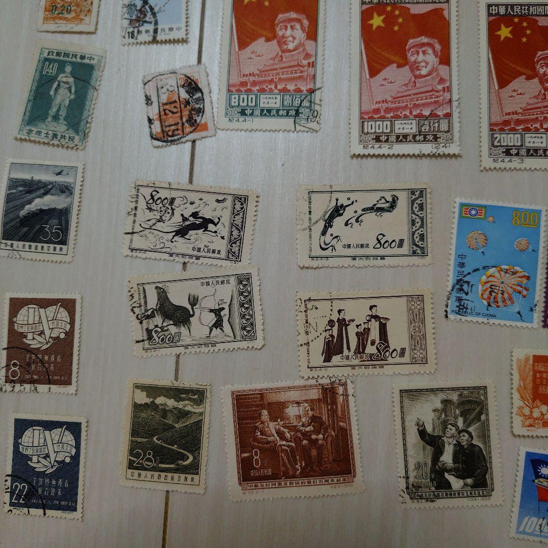 中国　使用済切手　大量まとめ売り 　約140枚　レア