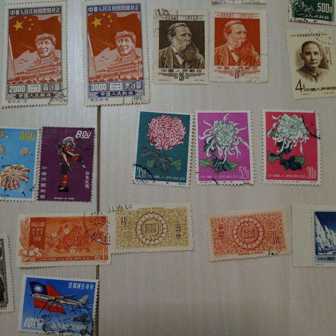 中国　使用済切手　大量まとめ売り 　約140枚　レア