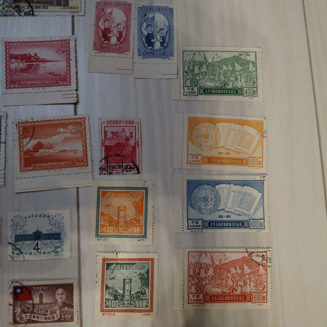 中国　使用済切手　大量まとめ売り 　約140枚　レア
