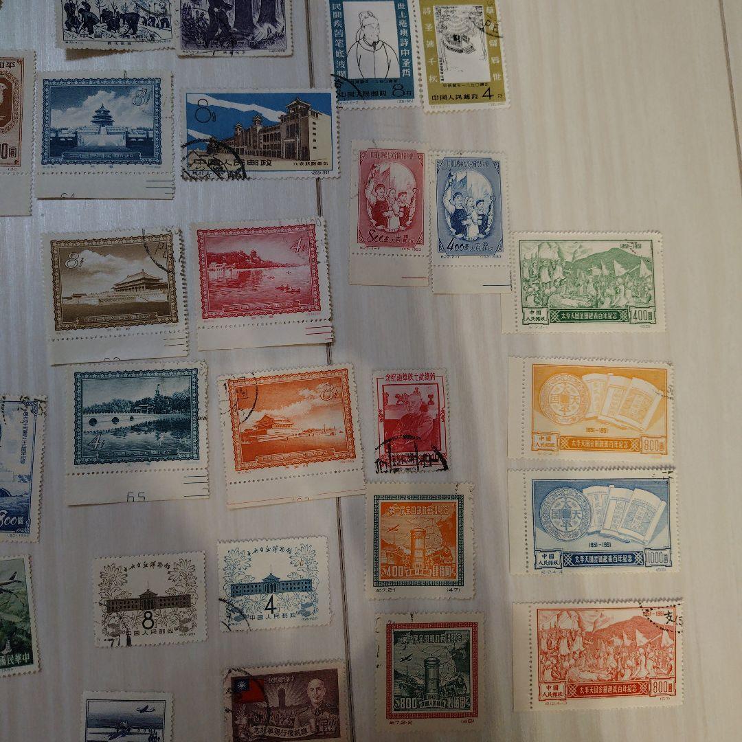 中国　使用済切手　大量まとめ売り 　約140枚　レア
