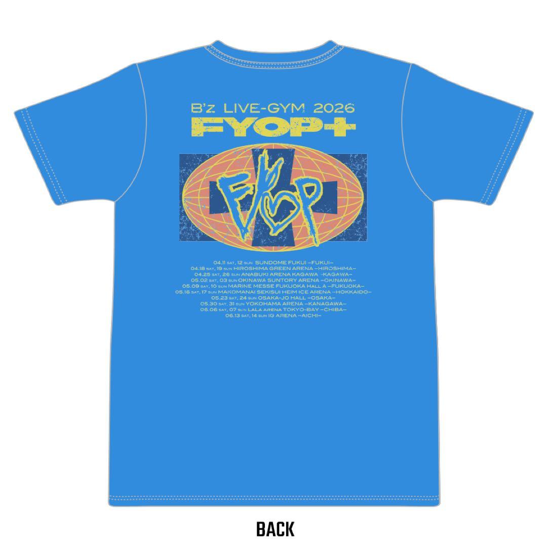 B’z LIVE-GYM 2026 FYOP＋　Tシャツ青　M 新品未開封品