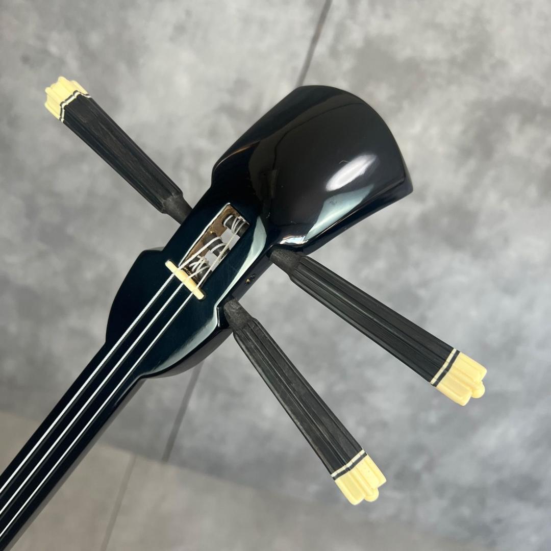 沖縄三線　全長約80cm　ウマ　つめ　セミハードケース　へび　教本