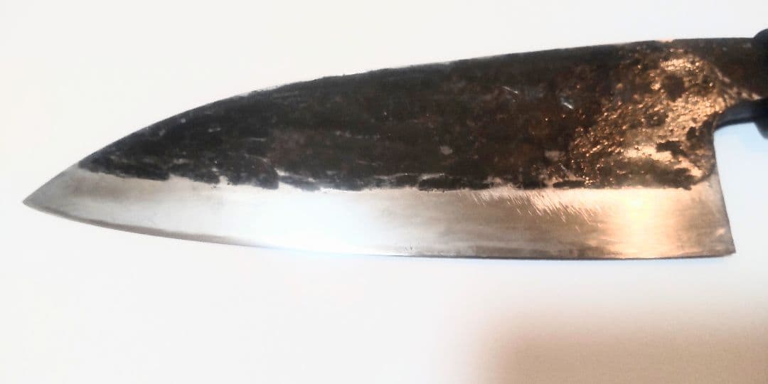 「松原」銘 出刃包丁 安来鋼本打 Deba Knife Yasuki