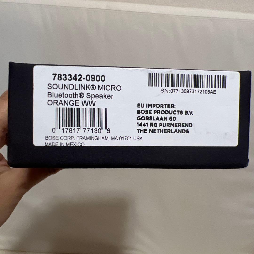 BOSE SOUNDLINK MICRO Bluetoothスピーカー オレンジ