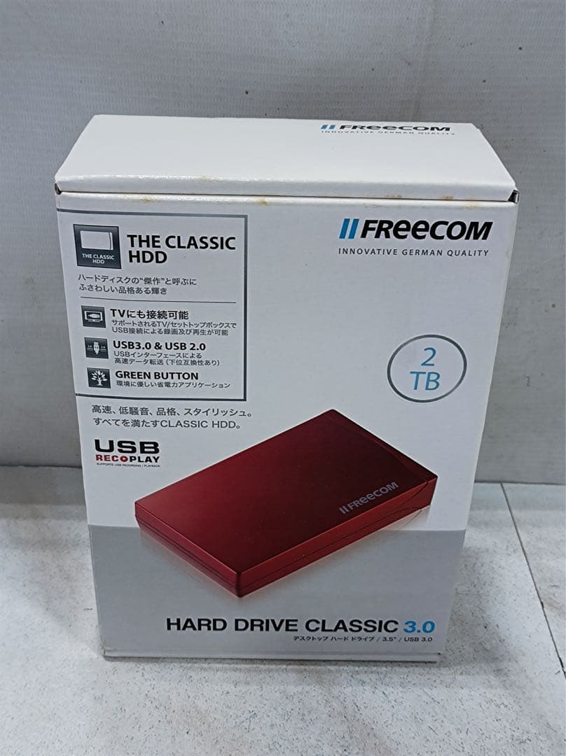 八7008【未使用品】フリーコム ハードドライブ/3.5\"/USB3.0 2TB