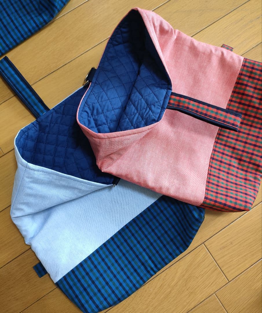 uchi★ブルーダンガリー×ファミリアチェック　オーダー