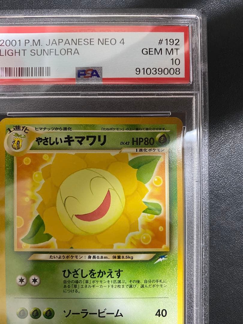 ヒマナッツ やさしいキマワリ 旧裏 PSA10 連番 世界で18枚