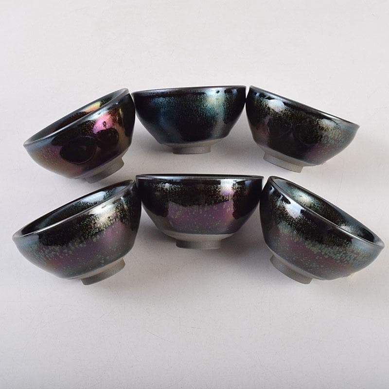 中国　建窯　建盞　天目茶碗　収蔵證書付　12点まとめて　V　R9201B