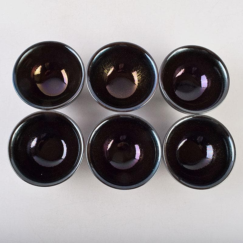 中国　建窯　建盞　天目茶碗　収蔵證書付　12点まとめて　V　R9201B