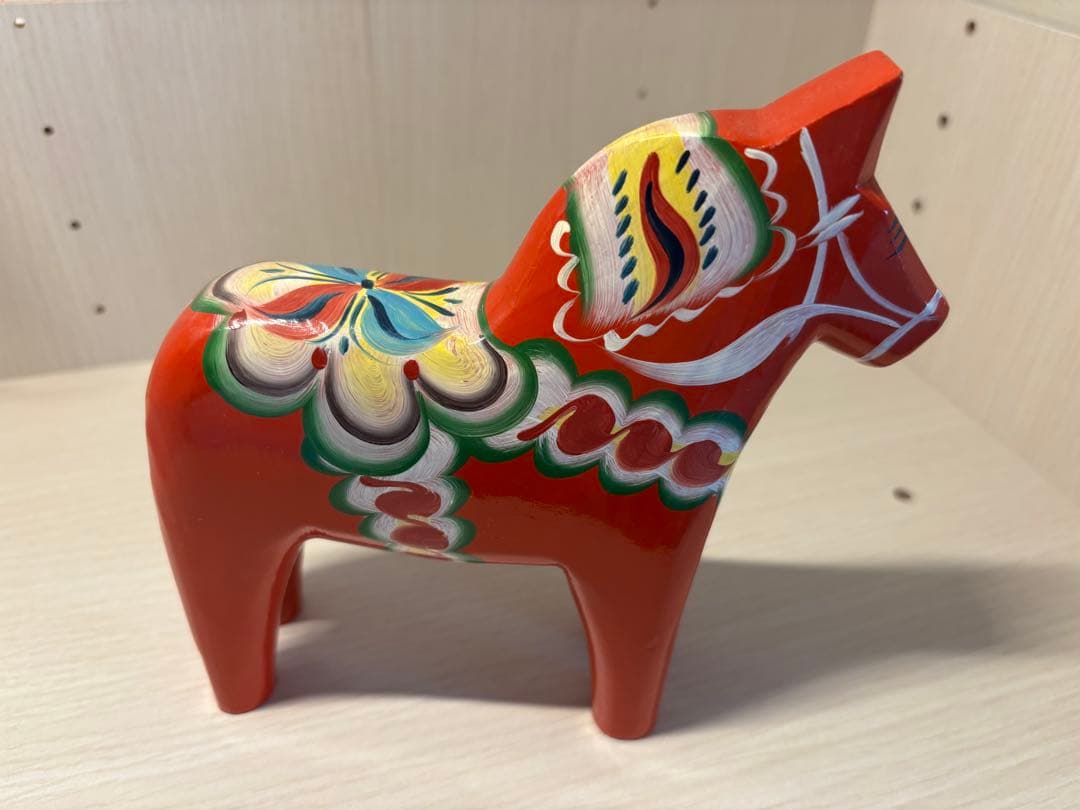 Nils Olsson ダーラナホース 15cm 北欧 スウェーデン 木製 置物