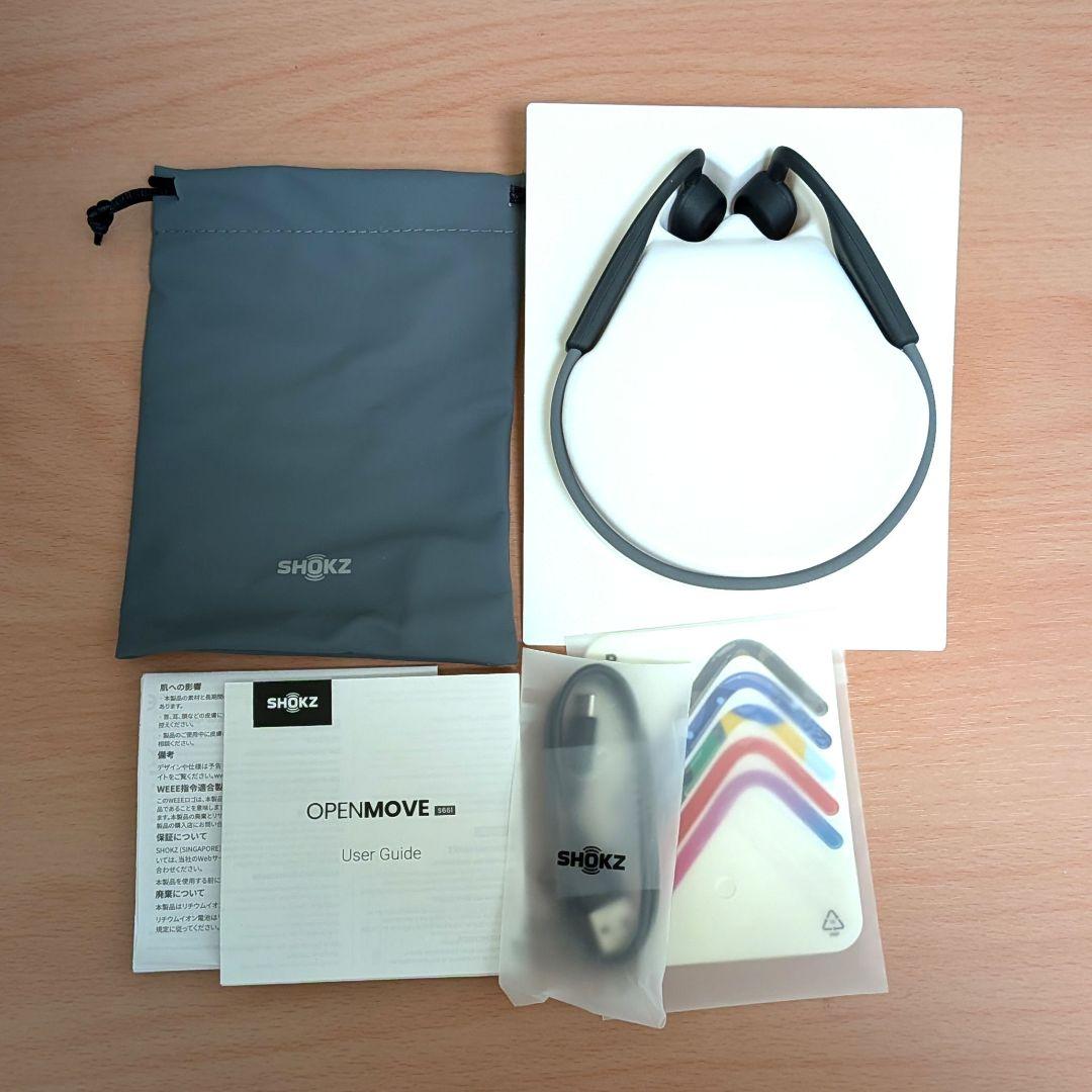 SHOKZ　OPENMOVE S661　骨伝導イヤホン