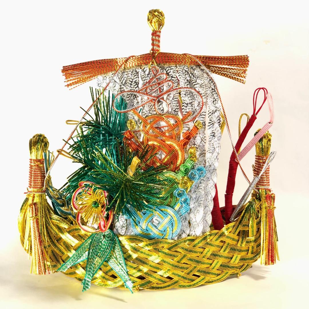 縁起物 水引飾り羽子板