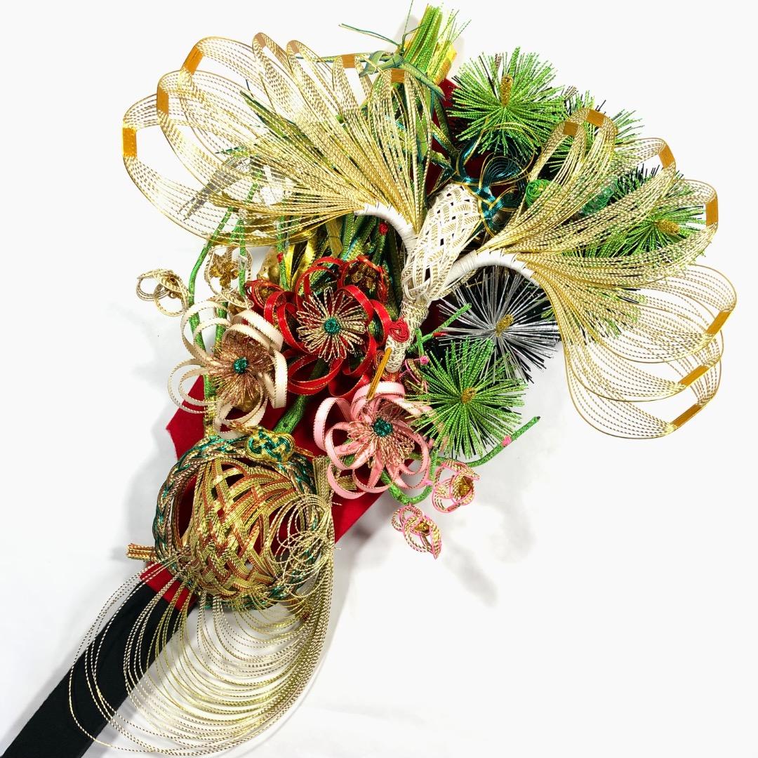 縁起物 水引飾り羽子板