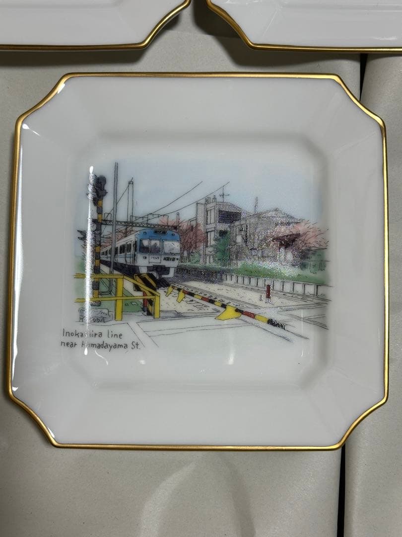 激レア京王電鉄 ノリタケ お皿セット 京王 50周年記念 記念品