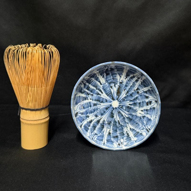 古伊万里 染付 花連文 手塩皿 ② 5枚組 無傷 完品 江戸期 小皿 豆皿