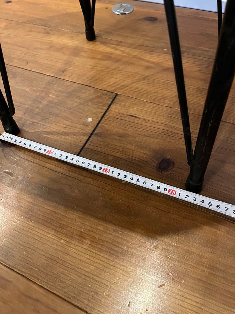 ヴィンテージ鉄脚カフェテーブル