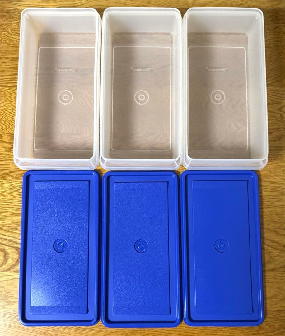 【未使用】タッパーウェア　SSセット（中）&専用すのこ　6点セット　希少