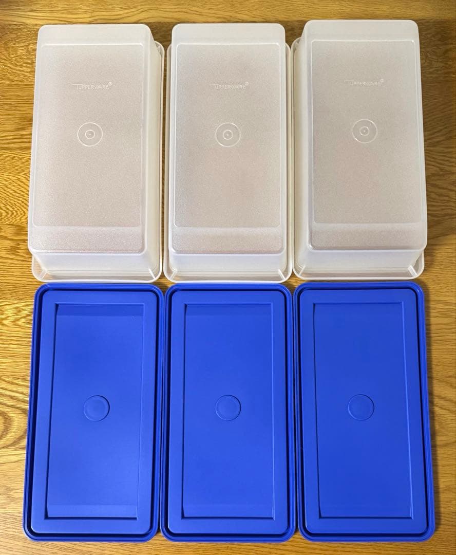 【未使用】タッパーウェア　SSセット（中）&専用すのこ　6点セット　希少