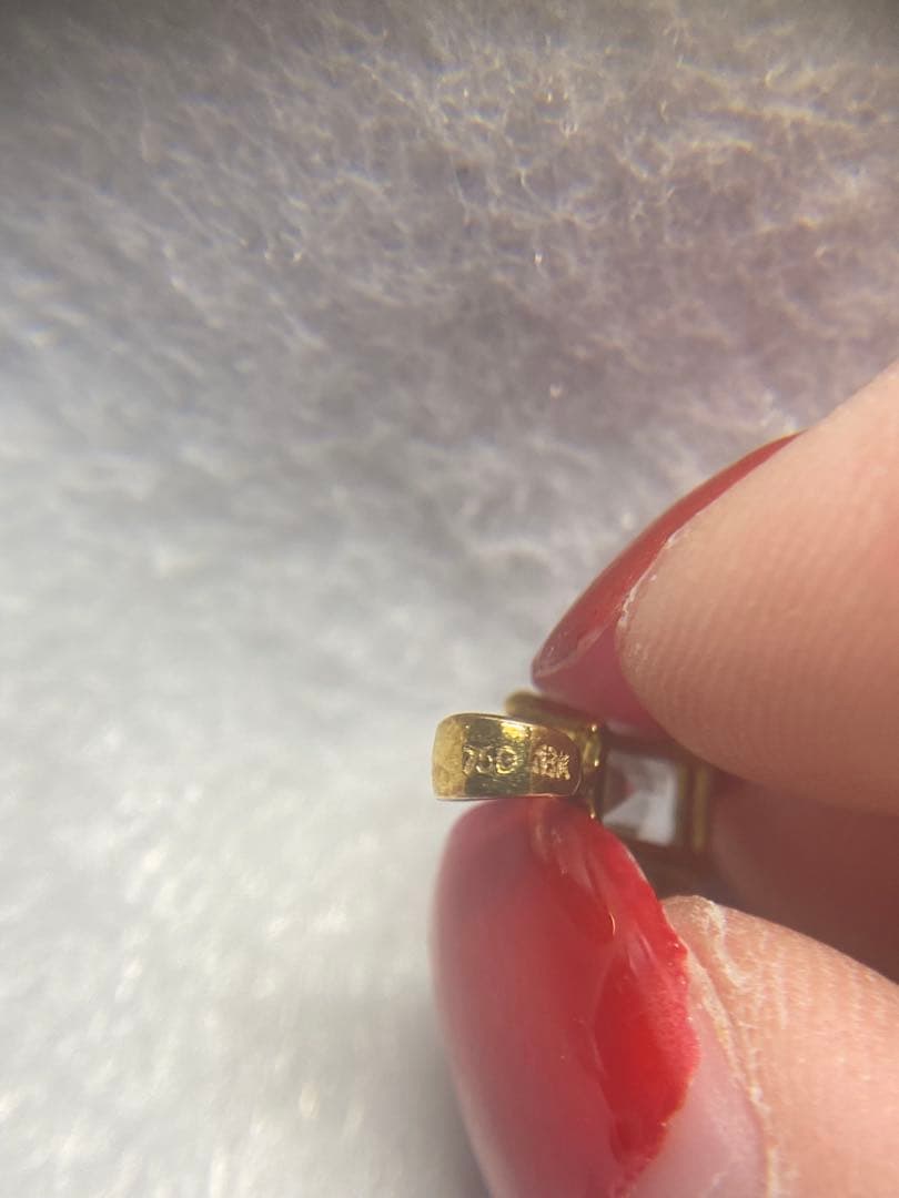 k18 750 アクアマリン ペンダント