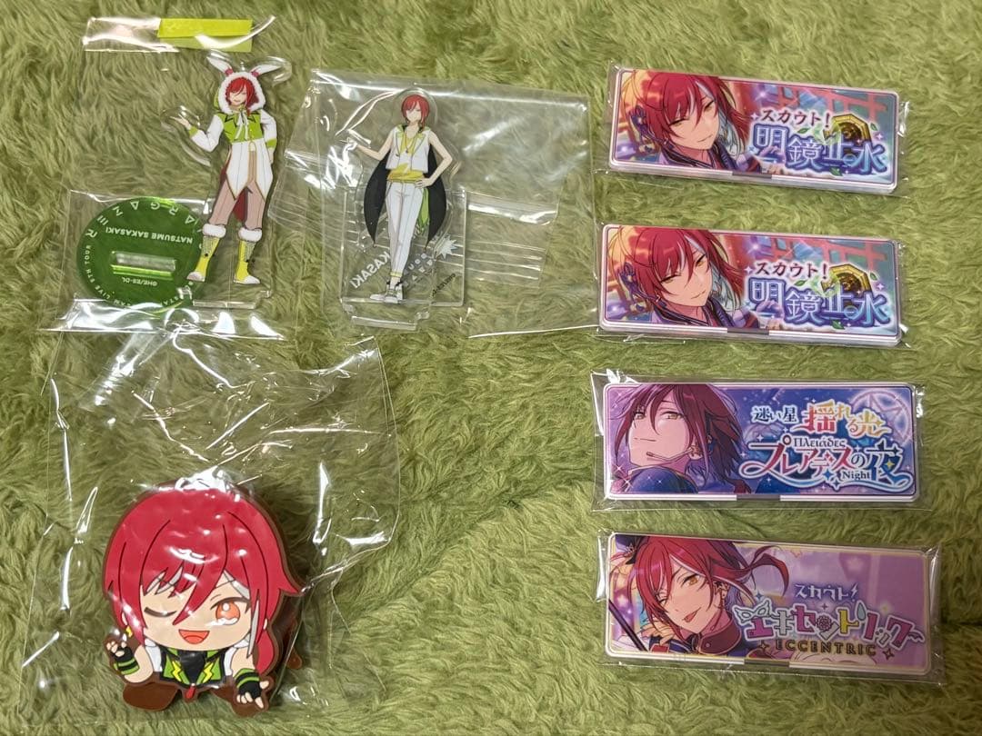 あんスタ 逆先夏目 グッズまとめ リングライト 缶バッジ アクスタ